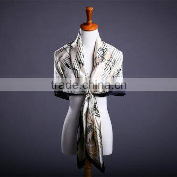 printed pure silk fabric