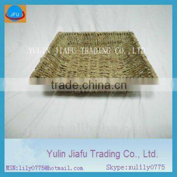 2012 new item flat square seagrass basket