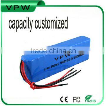 factory price 22.2v 8000mah high capacity li ion battery pack