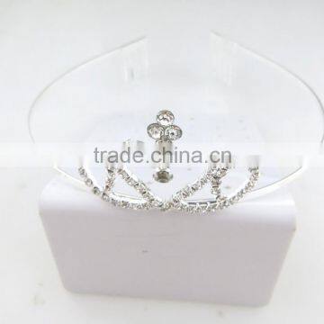 Hot trendy fashion latest crystal custom made tiara