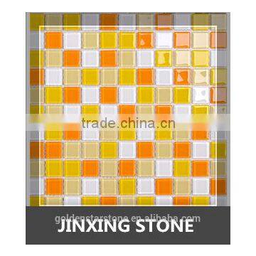 colorful glass mosaic wall tile (crystal glass)