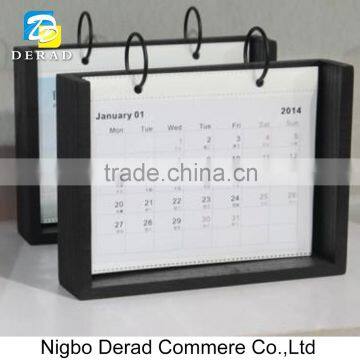 Picture Frame Style Table Wooden Calendar Bracket Frame