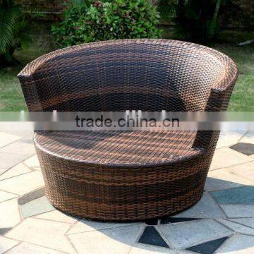 Outdoor Wicker Rattan Patio Sunbed Lounger Sofa Chair Furniture Set photo-3