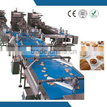 High selling capillary groove cream cheese cookies flow pack