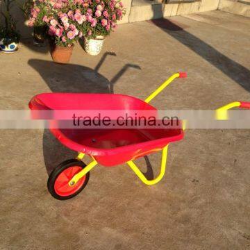 1 wheel & metal tray kids wheelbarrow WB0100