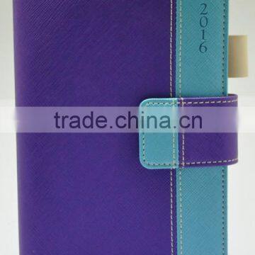 A5 pu Leather Ring Binder Travel Diary With Clasp photo-4