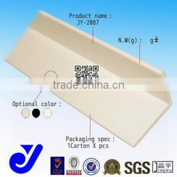 JY-2087|PVC plastic horn| 90 angle plastic strip|L shape plastic track clapboard