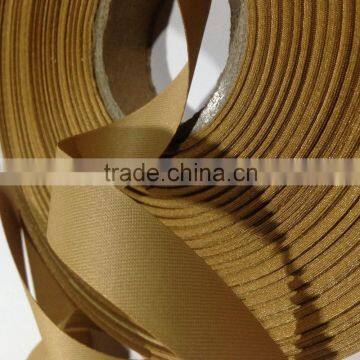 Huzhou Factory Direct Supply Full Dull Satin Ribbon for Uniform Labels and Collar Labels photo-2
