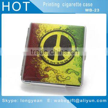 Leather Pocket Cigarette Tobacco Case Box Holder