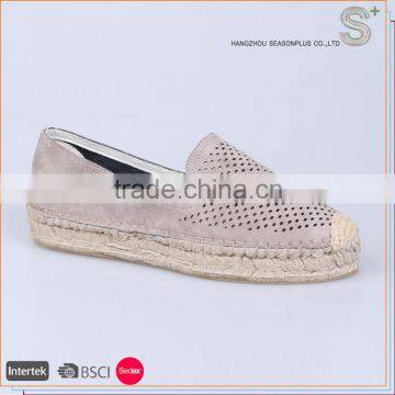 Unique design women flat casual shoes women espadrille