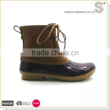 Wholesale New Colorful ladies winter OEM duck rain boots