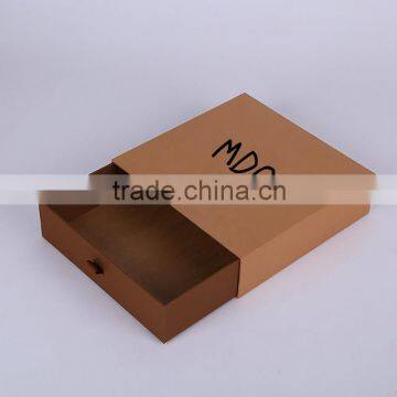 Custom made drawer kraft paper box slide open box