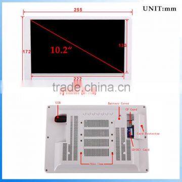 10.2 Inch Industrial USB SD Card Video Lcd Plastic Shell Digital Signage Advertising TV Screen Player Tube Video photo-3