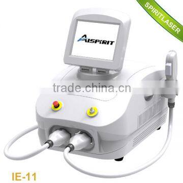 IE-11 Spiritlaser high energy movable screen ipl shr hair removal machine q switched nd yag laser tattoo removal