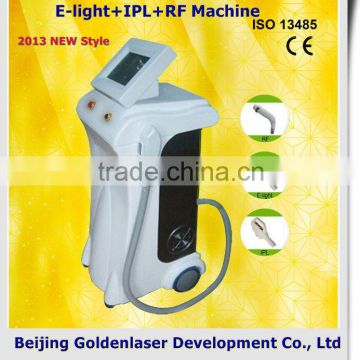 2013 Exporter Beauty Salon Equipment Diode Laser Chest Hair Removal E-light+IPL+RF Machine 2013 Professional E Light Photo Epilator Skin Tightening