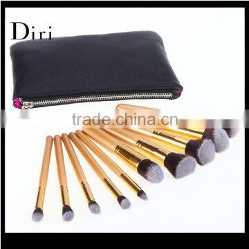 10Pcs Gold Private Label Makeup Brushes