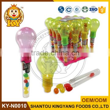 China Promitonal Light Up Bulb Jelly Bean Candy Toys