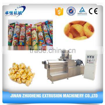 corn puff snacks double screw extruder