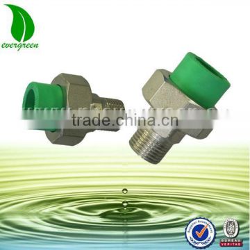 Different type and colors ppr male pipe fitting single union