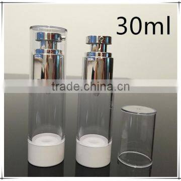 wholesale cosmetic plastic airless bottle for skin care 15ml 30ml 50ml