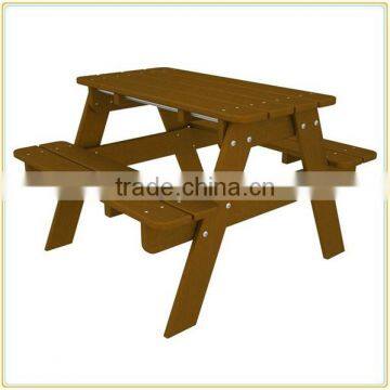 High Quality Outdoor Kids Children Wooden Picnic Table photo-4
