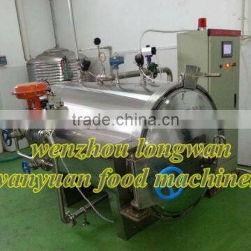 PLC control water spray retort sterilizer for glass bottle