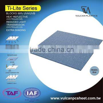 Plastic Polycarbonate Silver Laminated Sheet (Ti-Lite Metallic Blue Series) photo-6
