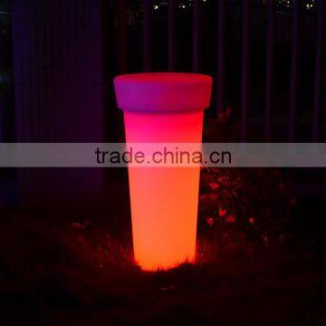 BSCI Approval LED Flower Pot/High Quality Rgb LED Planter/plastic Decorative Flower Pots