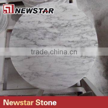 White Marble Top Table Prefab Table Top Material photo-2