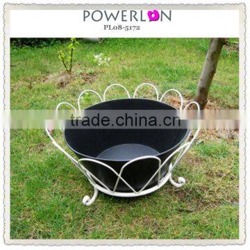 Spring Outdoor Decorative Small Metal Flower Pot photo-4