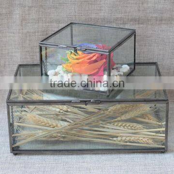 Presentation Box Single Small/ Photo Box /Christmas Candy Storage Containers Rectangular Clear Glass Box photo-3