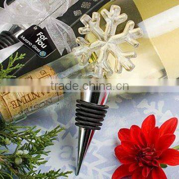 crystal snowflake wine stopper