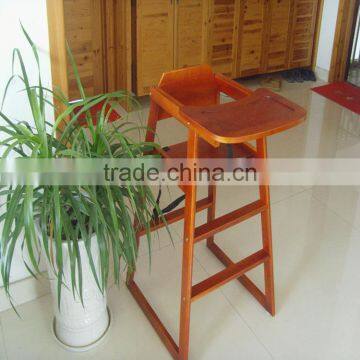 Convenient Pine Paulownia Wooden Baby High Chair Baby Dinner Chair and Table,baby Feeding Seat,highchairs photo-3