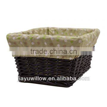 Cheap Brown Wicker Napkin Box with LId and LIner