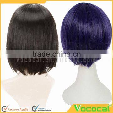 Ladies Straight Short Bob Hair Wig for Halloween Christmas Party Cosplay Costume photo-2