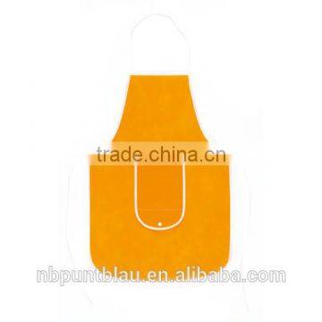 Non-woven Kitchen Apron With Magic Foldable Front Pocket as Promotion photo-4