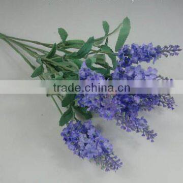 SJ1102026 Factory Wholesale Price 10 Heads Lavander Silk Flower photo-2