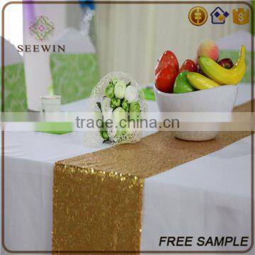 Best Quality Luxury Rectangale Square Quilted Sequin Table Runners photo-2