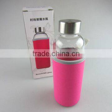 Wholesale Glass Sport Watter Bottle With Knitted Jacket in Stock photo-5