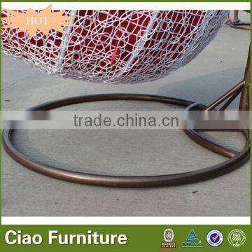 Wicker Furniture Outdoor Hanging Chair Cushion Garden Double Swing for Kids photo-4