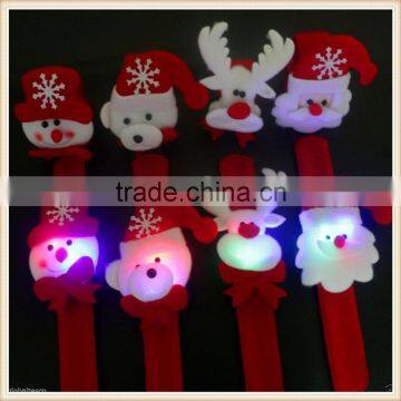 Xmas Luminous Slap Circle Bangle Bracelet Christmas Ornament Party Decoration