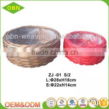 Wholesale High Quality Colorful Decorative Garden Handmade Wicker Basket Flower Pot photo-3