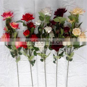 Making Crystal Rose Flower Artificial Rose Polyester Artificial Flower photo-3