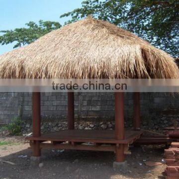 Pavilion PVC material high quality vocation synthetic thatch roof made in china