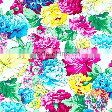 New Arrival Black White Florals Girls Cresses Cotton Foral Fabric photo-4