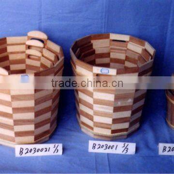 Antique Old Hemp Rope Bucket Brown Flowerpot Small Ice Bucket photo-4