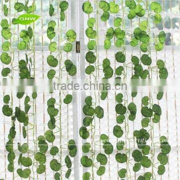 GNW FLV019 The Artificial Vine Ivy Farbric Round Leaves Rattan Good Quality for Sale