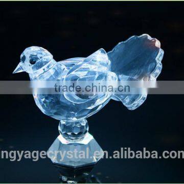 Handmade clear crystal bird model shape gift product longevity gift