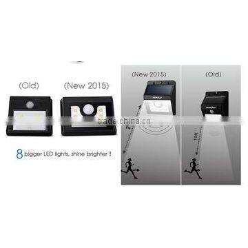 2017 New Wholesale Products 8led Solar Motion Sensor Mini Black Light Led Wall Lamp Garden Security Light Used Parking Lot Light photo-4