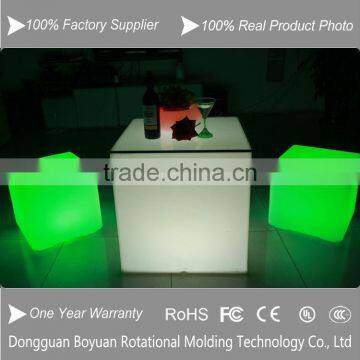 Folding Plastic Led Table/bar Cube Tank/led Office Commercial Table photo-3